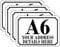 Personalised Printed Wheelie Bin Number Stickers with Number and Road Name - A6 Vinyl Waste Container Decals - Set of 4 Curved - Premium Range