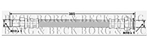 Borg & Beck BBH6827 Brake Hose To Fit GM Astra G Combo Zafira