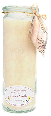 Candle Factory - Big Jumbo Duftkerze im Weckglas Duft: French Vanilla