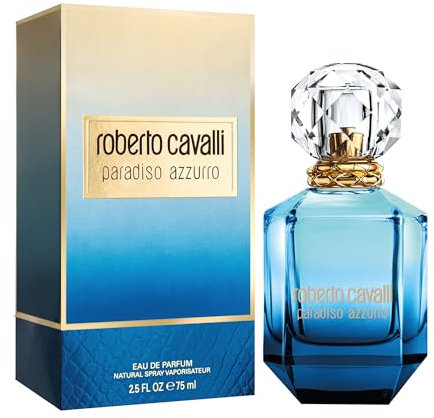 ROBERTO CAVALLI Paradiso Azzurro, Eau de Parfum für Damen, Frischer aquatischer Duft, 75 ml