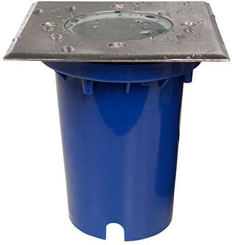 McShine - Bodeneinbauleuchte Strahler | BL-12Q | GU10-Fassung, 120x120x125mm, mit 2 Eingängen | Wegbeleuchtung | ideal für den Garten und die Zufahrt