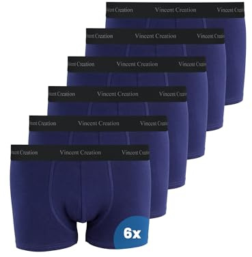 Herren Boxershorts 6er Pack aus Baumwolle, Unterhose, Herren Retroshorts | Hochwertige Baumwolle, Unterhosen Männer, faltenfreie Passform durch Elasthan, Ideal für den Alltag