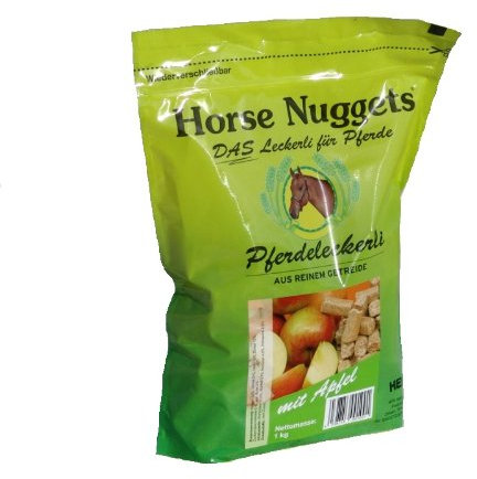 Horse Nuggets® Pferdeleckerli - 1kg Beutel - mit Apfel