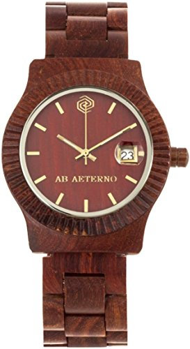 AB AETERNO Armbanduhr analog Quarzwerk Holzband 76900010