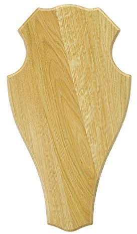 EUROHUNT Trophäenbrett Hirschschild Eiche 1 (Hell/32x18 cm)