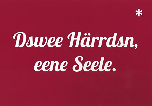 Postkarte Dswee Härrdsn, eene Seele.