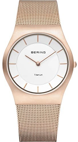 BERING Femmes Analogique Quartz Classic Collection Montre avec Bracelet en Acier Inoxydable & Verre Saphir
