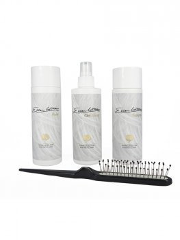 Astrid Leistner Synthetik Haar Power Pflegeset - Shampoo, Balsam, Conditioner, Bürste - Nährnd - Synthetik Haar - Haarpflege-Set