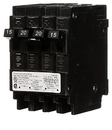 Siemens Q21520CT Disjoncteur double pôle 15 A 20 A