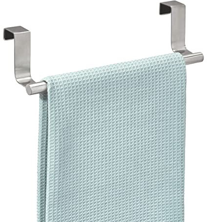 iDesign Forma Handtuchstange, kleiner Handtuchhalter aus Edelstahl, silberfarben