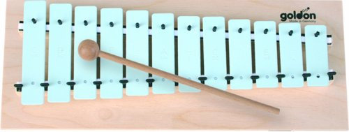Goldon - Metallophon 12 blaue Klangplatten
