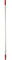 Vikan 29593 Aluminium Handle, Blue, 25 mm Diameter, 1460 mm Length