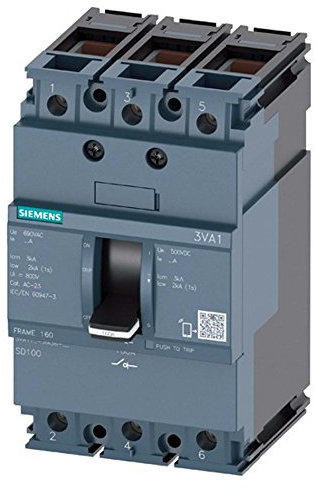 Siemens sentron-3va – Schalter Frame 160 36 KA 3 polig TM220 32 A Borne