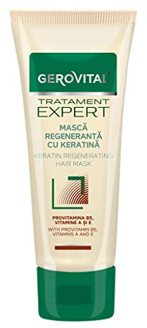 Gerovital Tratament Expert Keratin Regenerierende Haarmaske - Feuchtigkeitsspendend, Elastizität fördernd, Glättend und Schutz vor UV-Strahlung