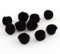 Pompons Pompon 10mm 50stk Bommel Nähen Tilda Basteln Borte Rot Rund für Schmuck Baumwolle (Schwarz)