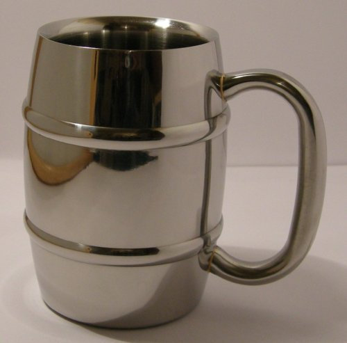 Mug / tasse - inox - double épaisseur - diamètre 10cm