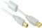 BIGtec 3m USB 2.0 Anschlußkabel weiß USB Kabel weiß USB Anschluß USB Kabel A/B USB A Stecker auf B Stecker vergoldet mit Ferritkern/USB Kabel 3 m 3,00m USB A-B