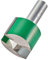 Trend CraftPro Straight Two Flute Router Cutter, 1/2 Inch Shank, 35mm Cut Diameter & 25mm Cut Length, Tungsten Carbide Tipped, 3C033NX1/2TC