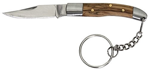 Haller Unisex – Erwachsene Messer Mini Taschenmesser Zebraholz, braun, one Size