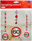 Folat 05135 - Rotorspirale - Verkehrszeichen - 3 STK. - Zahl: 60, Rot