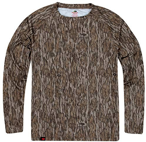 Mossy Oak Herren Jagdhemd Camo Kleidung Langarm Hemd, Bottomland, M