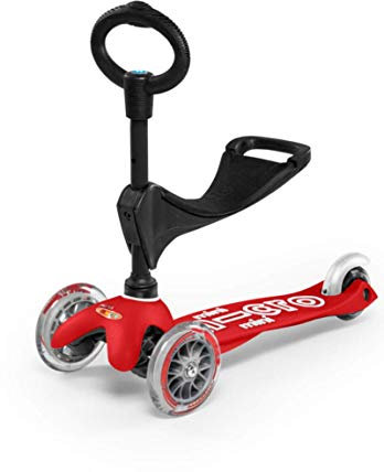 Micro Mini 3 in 1 Deluxe Scooter rot