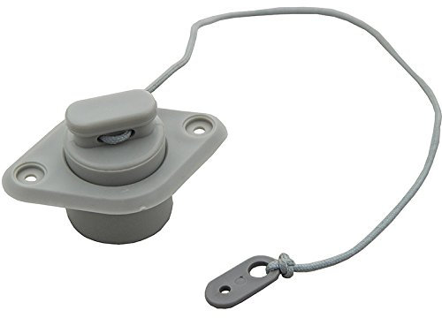 Mangobuy Abflussventilkappe für Kajak, Schlauchboote, PVC, Grau, 4 Stück