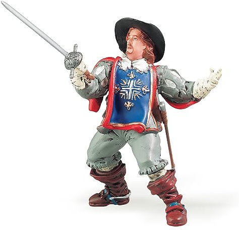 PAPO - Realistische Porthos-Figur - 3 Jahre + - Kollektion Historische Figuren - Kreativspiel Musketiere - Geschenkidee Spielzeug für Mädchen und Jungen