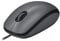 Logitech M100 Kabelgebundene USB-Maus, 3 Tasten, 1000 DPI Optical Tracking, Für Links- und Rechtshänder, Kompatibel mit PC, Mac, Laptop - Grau