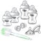 Tommee Tippee Closer to Nature Newborn Baby Bottle Starter Set, Breast-like Teats with Anti-Colic Valve, Clear