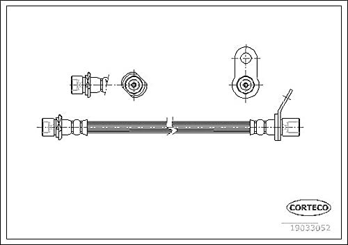 Corteco 19033052 Bremsschlauch hinten links