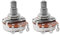 Musiclily Metrisch B250K Gitarre Potentiometer Split Shaft Linear Taper Poti für E-Gitarre und Bass((2er Set)