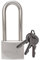 Stanley Solid Brass Chrome plated Vorhangschloss 40mm mit hohem Bügel, 3 Schlüssel,S742-016, Schloss, Bügelschloss Silber
