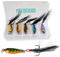 elbfang© 4 Barschzocker Set | Mini Pilker Barsch Köder | Vertikal Angelköder | Jig Spinner Wobbler Spinjig
