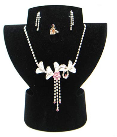 Yudu Samt - Schmuckbüste Aufsteller in schwarz faltbar