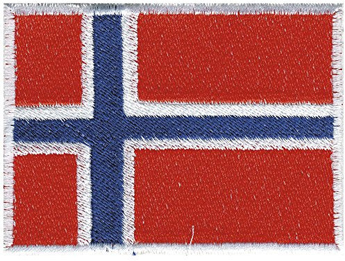 Aufnäher - Rechteck - 21473 - Gr. ca. 80x50mm - Norwegen