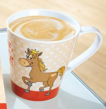 GILDE Porzellan Tasse 'Vergiss den Prinz