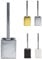 KW Flash Ceramic/Stoneware Toilet Brush and Holder (Silver)