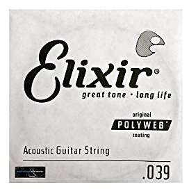 Elixir Strings Acoustic Guitar String POLYWEB Coating .039