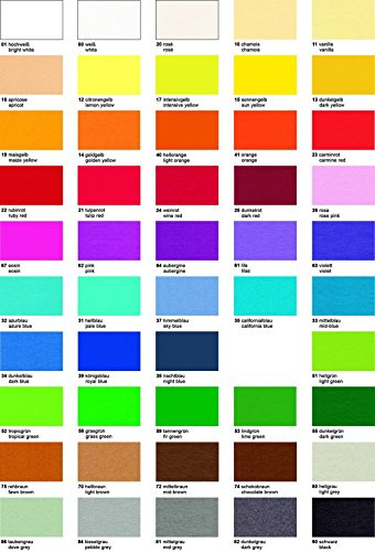 Ursus 2174600 - Tonzeichenpapier weiß, DIN A4, 130 g/qm, 100 Blatt, durchgefärbt, hohe Farbbrillanz und Lichtbeständigkeit, aus Frischzellulose, ideale Grundlage für zahlreiche Bastelarbeiten