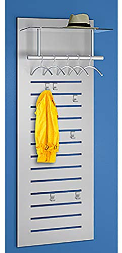 kerkmann 6066 Wandgarderobe tec-Art, 6 Haken, alusilber