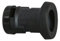 Kopp Illuminations-Fassung, mit Dichtring, E27, für Flachleitung 13,5x5,5mm, regengeschützt, max. 40W, Schutzart: IP44, schwarz, 212900088