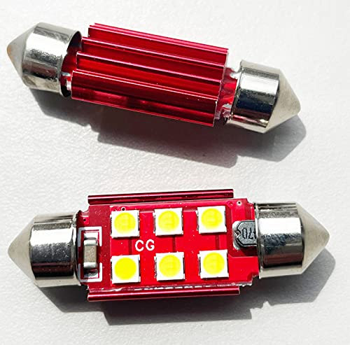 Canbus Number Plate Light LED Bulbs C5W (Pair of 6 SMD LED)