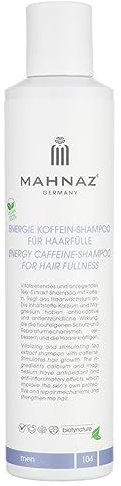 MAHNAZ® Men, Energie Koffein-Shampoo für Haarfülle, vitalisiert & regt das Haarwachstum an, mit Ginkgo & Menthol, vegan, 200 ml