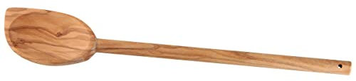Fackelmann 30851 Cuillère en bois, Spatule bois, Ustensile de cuisine, Olivier, Bois, 30 cm