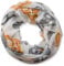 styleBREAKER Loop Schlauchschal im Mexico Style mit Totenkopf Skull Muster, Schal, Tuch, Damen 01018055, Farbe:Weiß