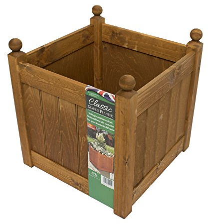Direct Global Trading AFK Classic Wooden Planter 460 Beech Stain