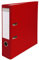 Exacompta 918403B Kunststoff-Ordner 8 cm breit DIN A4 Kunststoffbezug außen Papierbezug innen Rückenschild austauschbar Ringordner Aktenordner Briefordner Büroordner Plastikordner rot