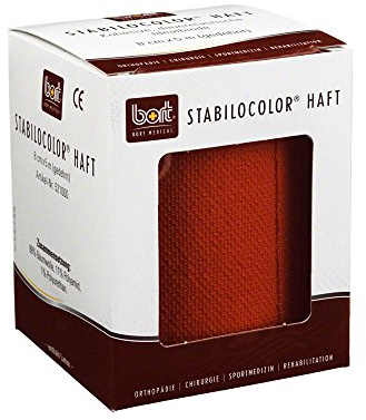 Bort Stabilocolor Haft Binde 8cm rot