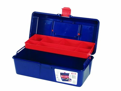 Tayg Caja de herramientas plástico n. 21, 310 X 160 X 130 mm, Azul